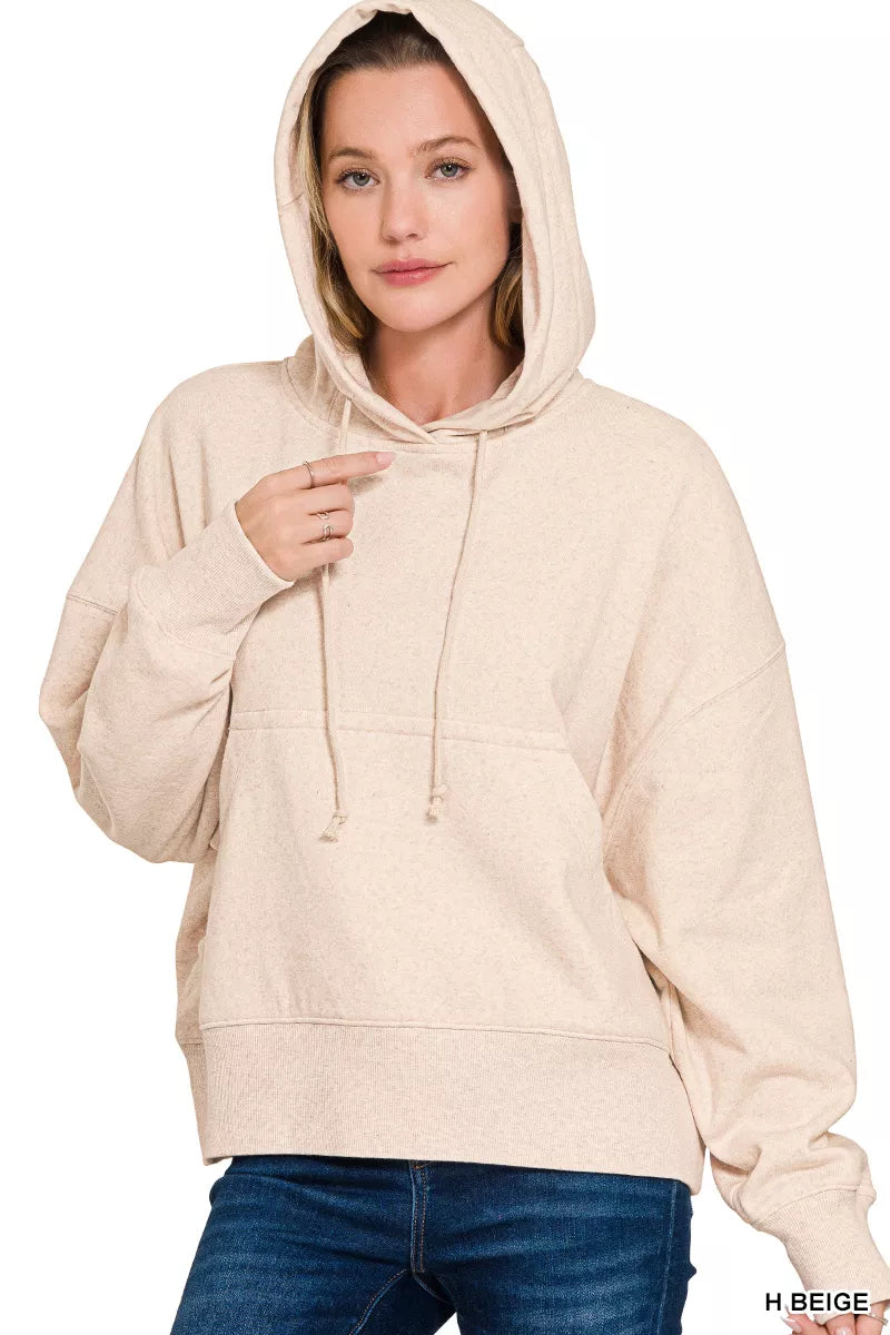 Zenana Oversized Fleece Kangaroo Pocket Hoodie – Cozy, Trendy & Relaxed Fit