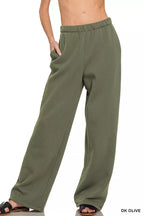 Zenana Relaxed Fit Lounge Pants – Olive Green Comfort Style