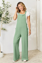 Wide Strap Overalls with Pockets – Relaxed Fit & Everyday Style