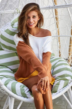 BiBi Color Block Geometric Sweater – Bold, Modern & Cozy Knitwear Style