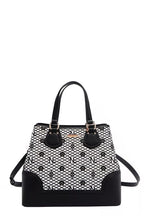 Gracie Signature Tote – Laser-Cut Monogram Rhinestone Handbag