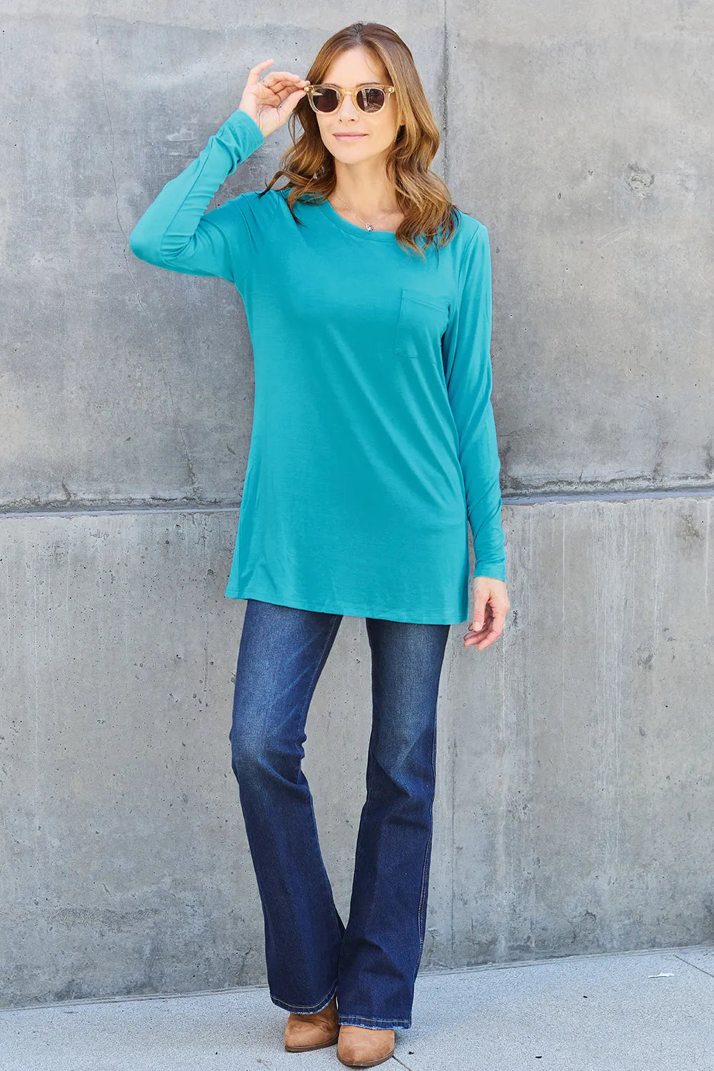 Round Neck Long Sleeve Top – Classic, Comfy & Versatile