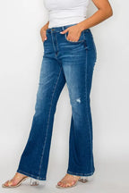 High Rise Bootcut Jeans – Distressed, Flattering & All-Day Comfort