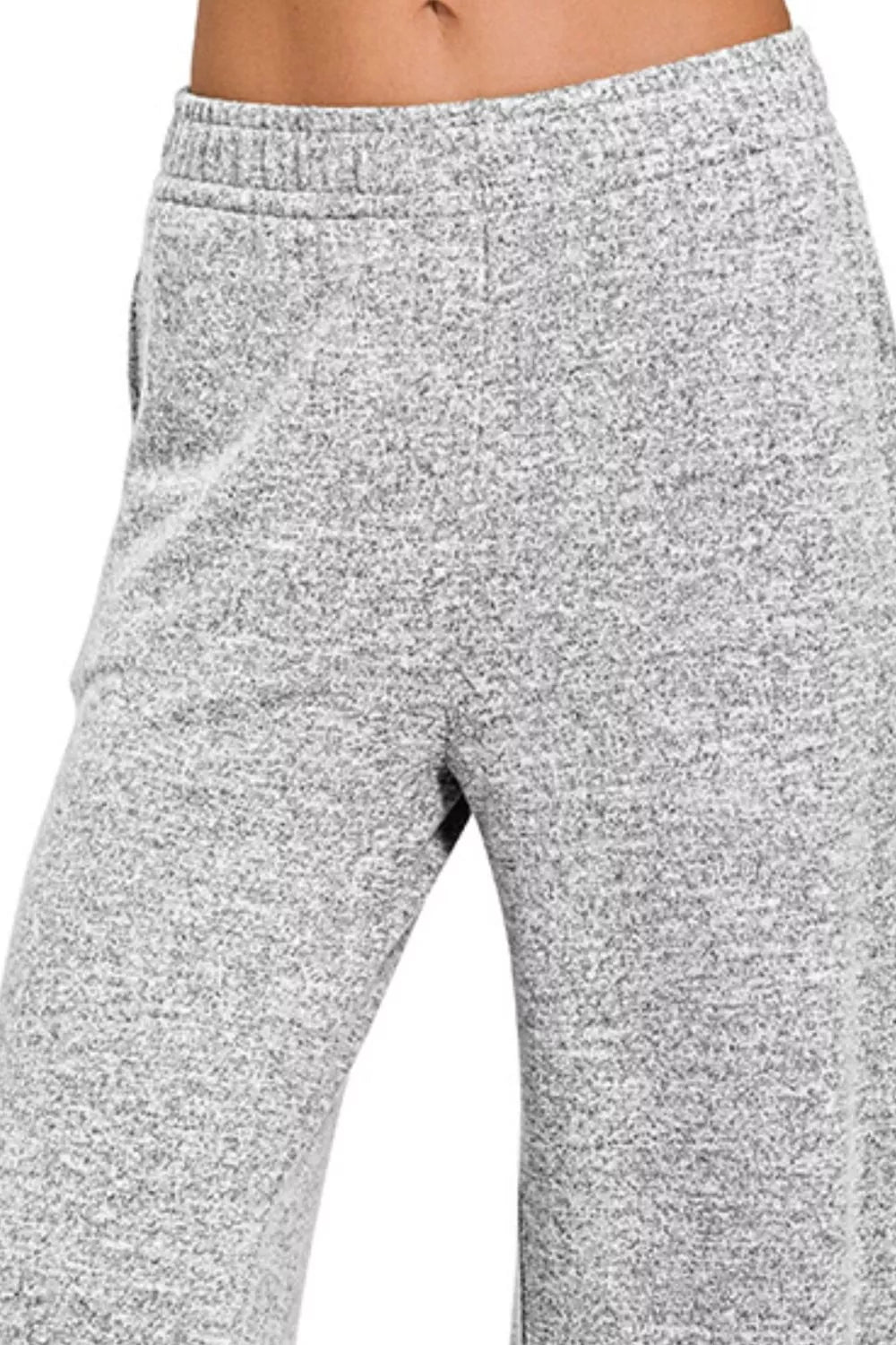 Zenana Soft Melange Hacci Lounge Pants – Cozy, Relaxed & Stylish