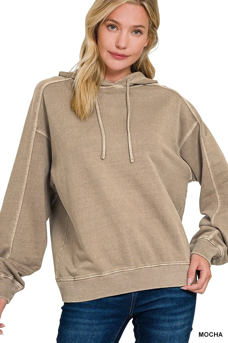 Mocha Brown Oversized Hoodie – Soft Fleece Comfort & Casual Style