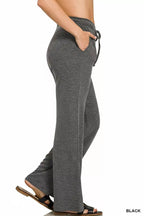 Zenana Ribbed Drawstring Lounge Pants – Cozy, Stretchy & Stylish Everyday Comfort