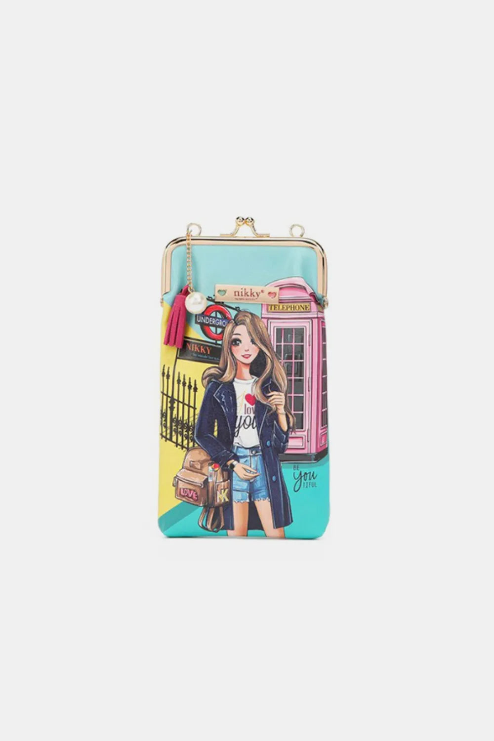 Nicole Lee Kiss‑Lock Coin & Sunglass Case – Chic, Compact & Versatile
