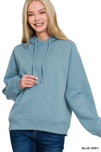 Zenana Blue-Grey Relaxed Fit Hoodie – Cozy Everyday Essential