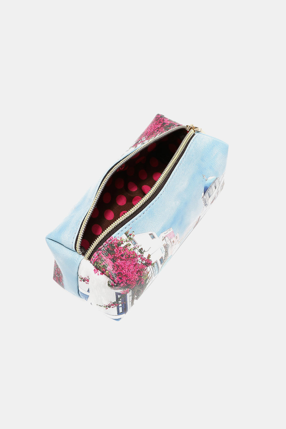 Nicole Lee Printed Handbag – Pebbled & Patent Leather with 3 Pouches