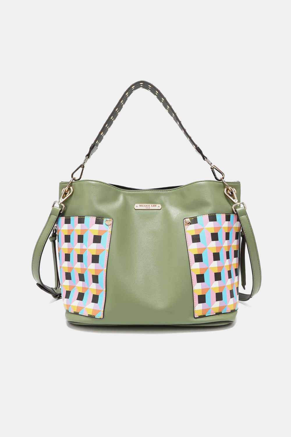 Nicole Lee 3-Piece Bag Set – Shoulder, Crossbody & Heart Coin Pouch