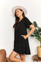 V-Neck Tiered Dress with Flounce Sleeves Elegant & Feminine Style
