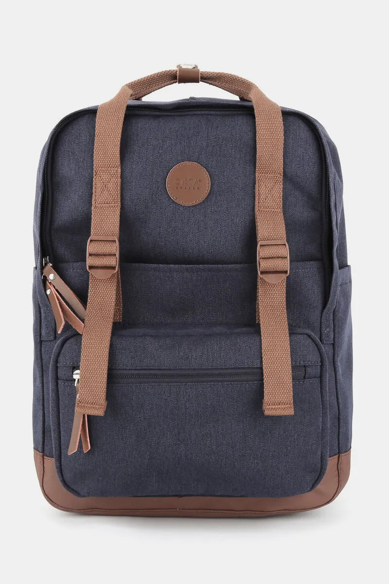 Waterproof Canvas Backpack with Side Pockets Stylish & Durable