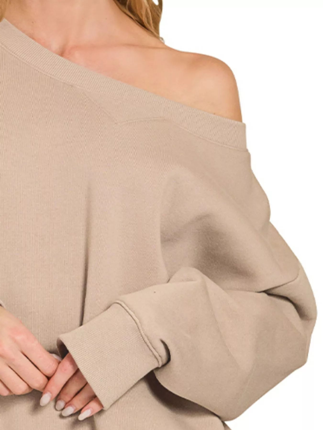 Zenana Fleece Boat Neck Sweatshirt & Shorts Set – Cozy Chic Style