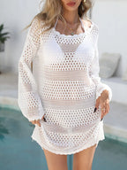 Round Neck Openwork Cover-Up – Lightweight Chic Beach Layer