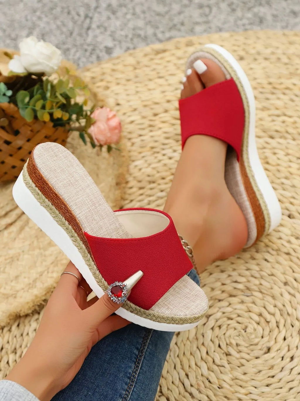 Open Toe Wedge Sandals