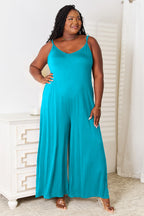 Spaghetti Strap Tied Wide-Leg Jumpsuit – Chic & Flattering Style