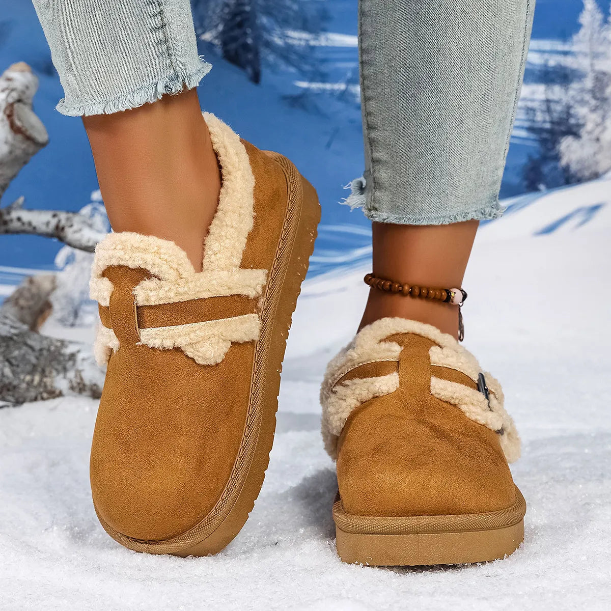 Round Toe Platform Ankle Boots – Stylish Elevated Everyday Wear
