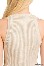 Zenana Ribbed Knit Sweater Vest – Classic Button-Down Layering Piece