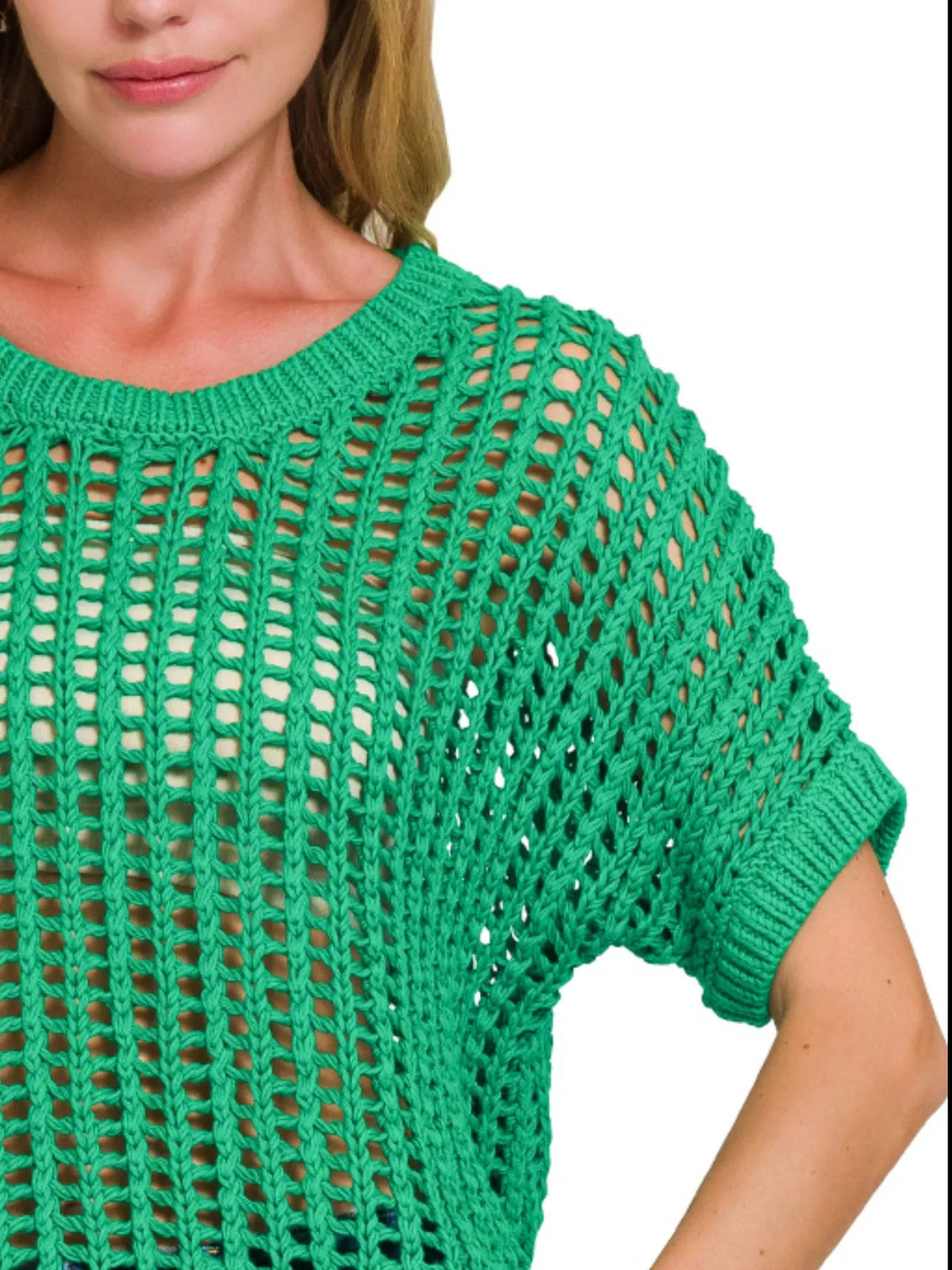 Zenana Fishnet Crochet Knit Cover-Up – Chic Boho Summer Style