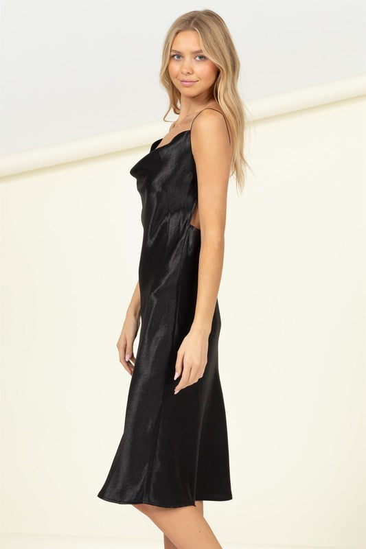 HYFVE Meet you There Cowl Neck Midi Dress