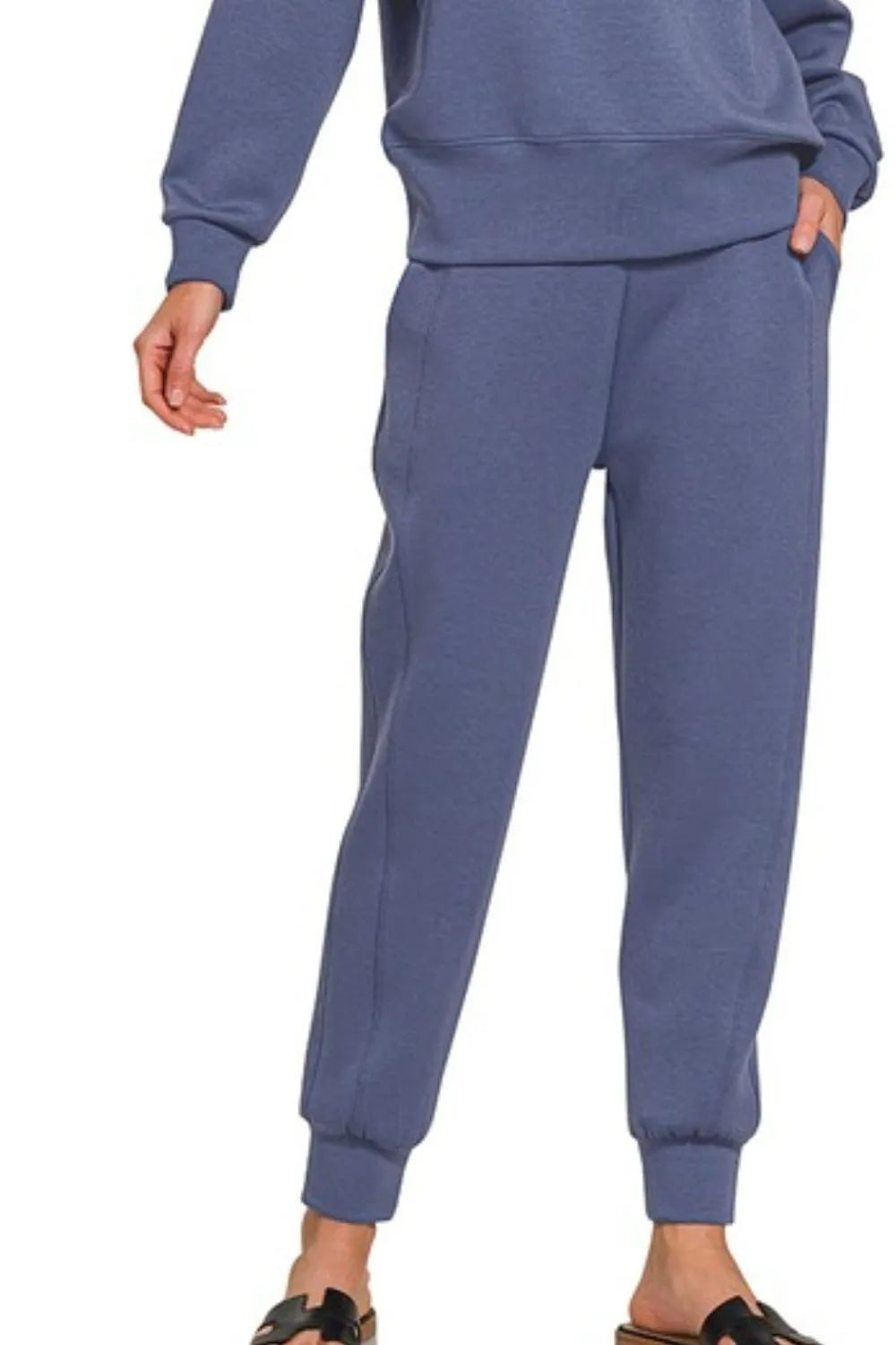 Blue Indigo Loungewear Set – Soft Cotton Blend, Relaxed & Stylish