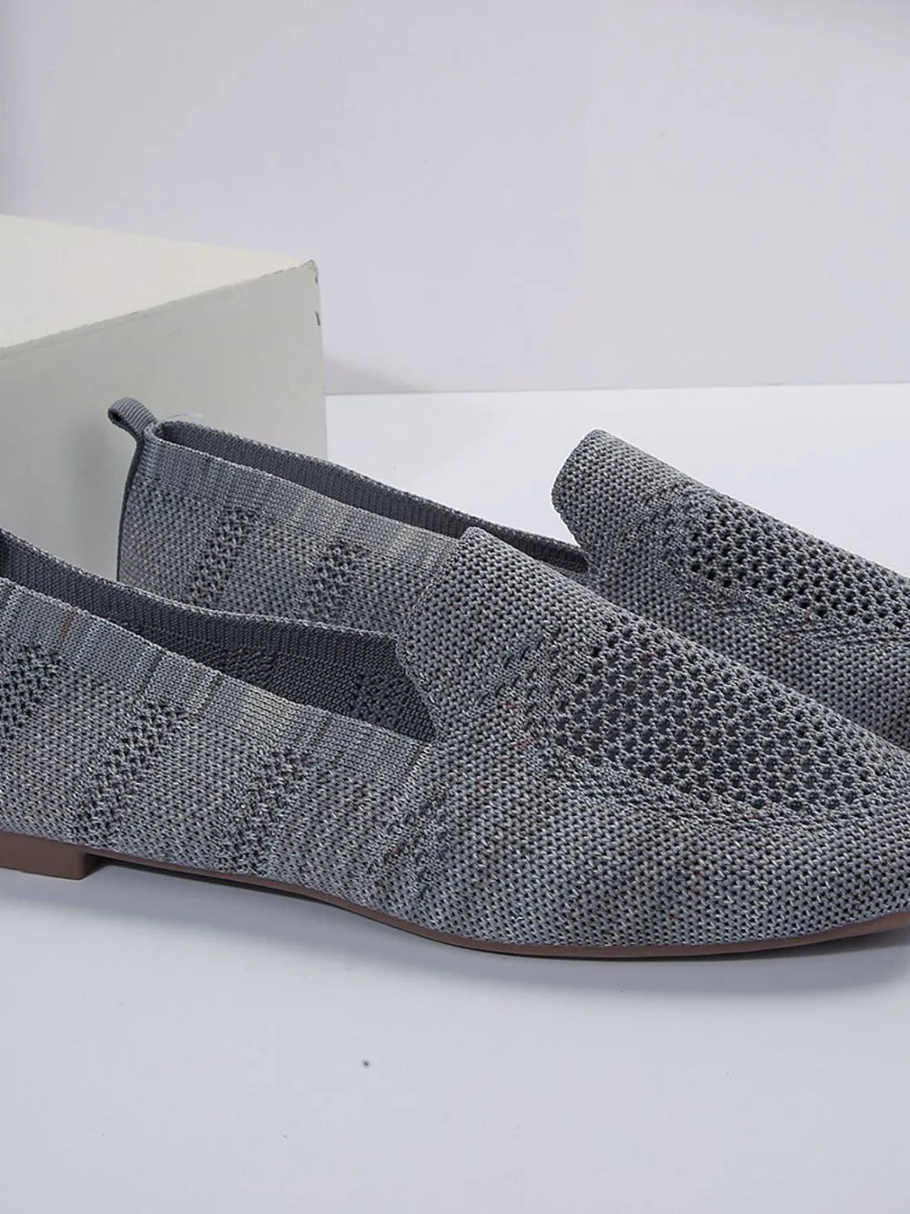 Square Toe Flat Slip-Ons – Chic Comfortable Everyday Shoes