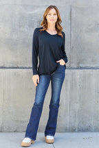 V-Neck Long Sleeve Top – Classic, Flattering & Versatile