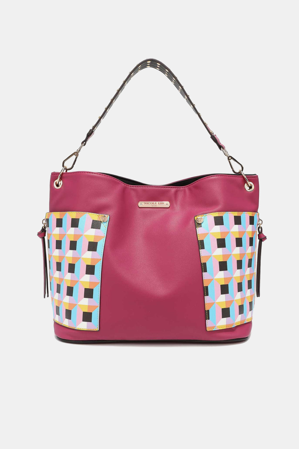 Nicole Lee 3-Piece Bag Set – Shoulder, Crossbody & Heart Coin Pouch