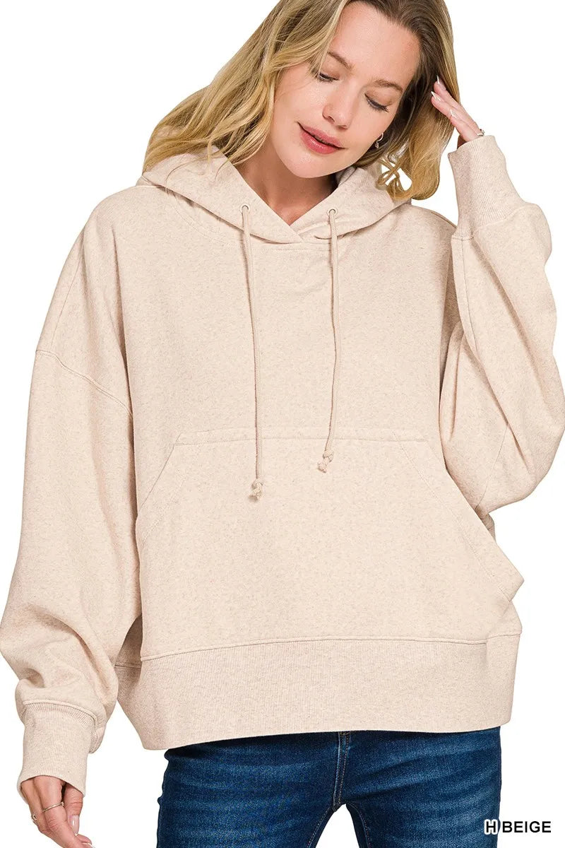 Zenana Oversized Fleece Kangaroo Pocket Hoodie – Cozy, Trendy & Relaxed Fit