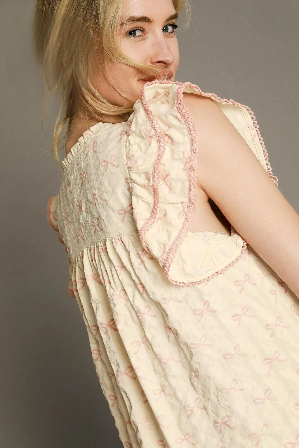 Floral Ruffle Cap Sleeve Mini Dress Lightweight & Feminine Style