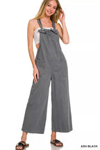 Zenana Washed Knot Strap Jumpsuit with Pockets – Chic & Casual Style