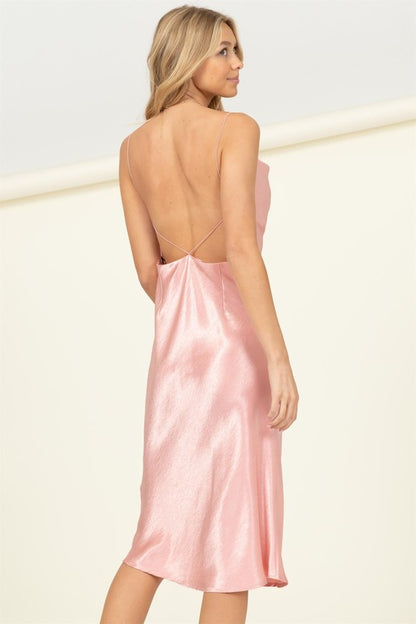 HYFVE Meet you There Cowl Neck Midi Dress