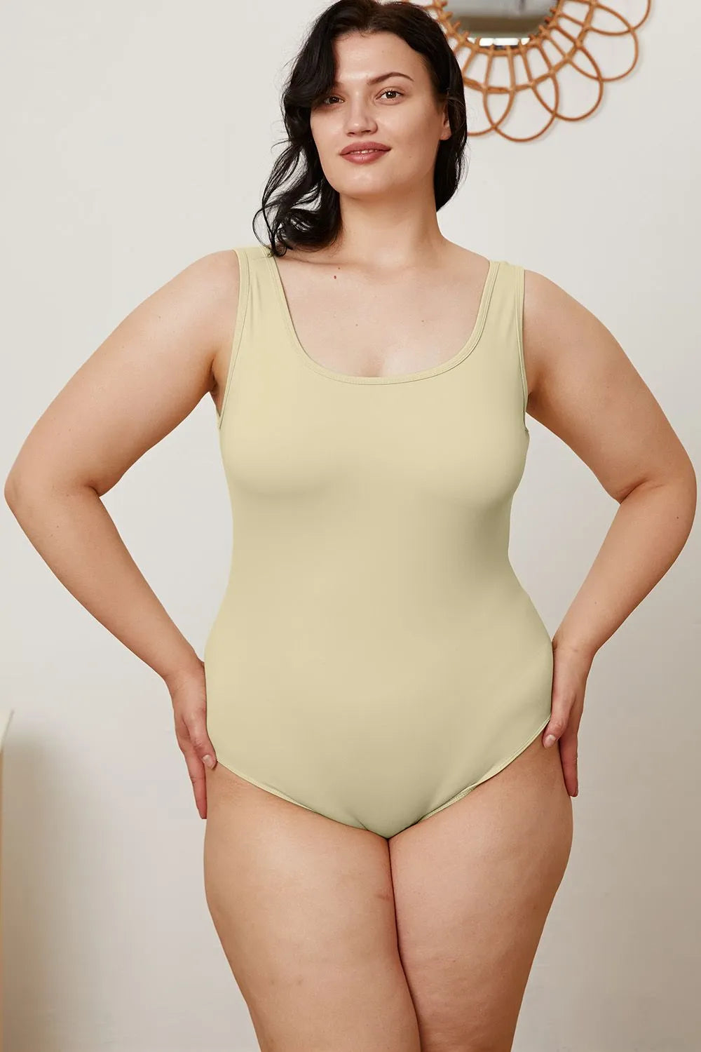 Square Neck Sleeveless Bodysuit – Sleek, Flattering & Versatile