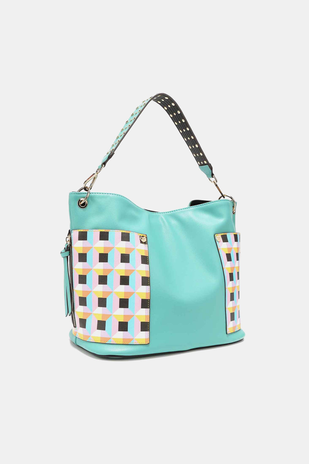 Nicole Lee 3-Piece Bag Set – Shoulder, Crossbody & Heart Coin Pouch