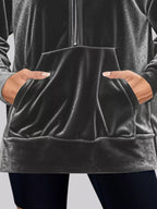 Half Zip Kangaroo Pocket Hoodie – Cozy Casual Pullover