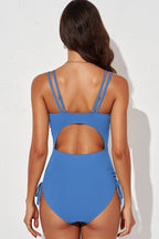 Tied Cutout Plunge One-Piece Swimsuit – Sexy Chic Swimwear