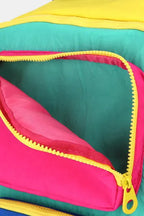 Contrast Nylon Backpack with Handles – Stylish & Versatile Carry Bag
