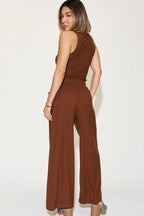 Ribbed Tank & Wide Leg Pants Set – Chic, Comfy & Effortless