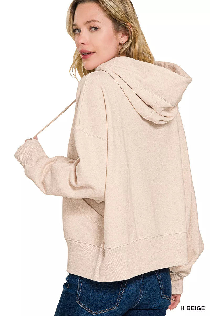 Zenana Oversized Fleece Kangaroo Pocket Hoodie – Cozy, Trendy & Relaxed Fit