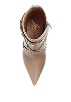 Rag Company Jacinta Strappy Boots – Chic Slim Flared Heel Style