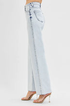 Dreamkue-Risen Women's High Rise Wide Leg Jeans Stretch Denim Pants for Casual & Dressy Outfits