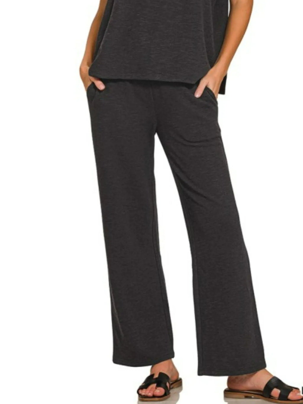 Slub Short Sleeve T-Shirt & Pants Set – Comfy, Textured & Stylish