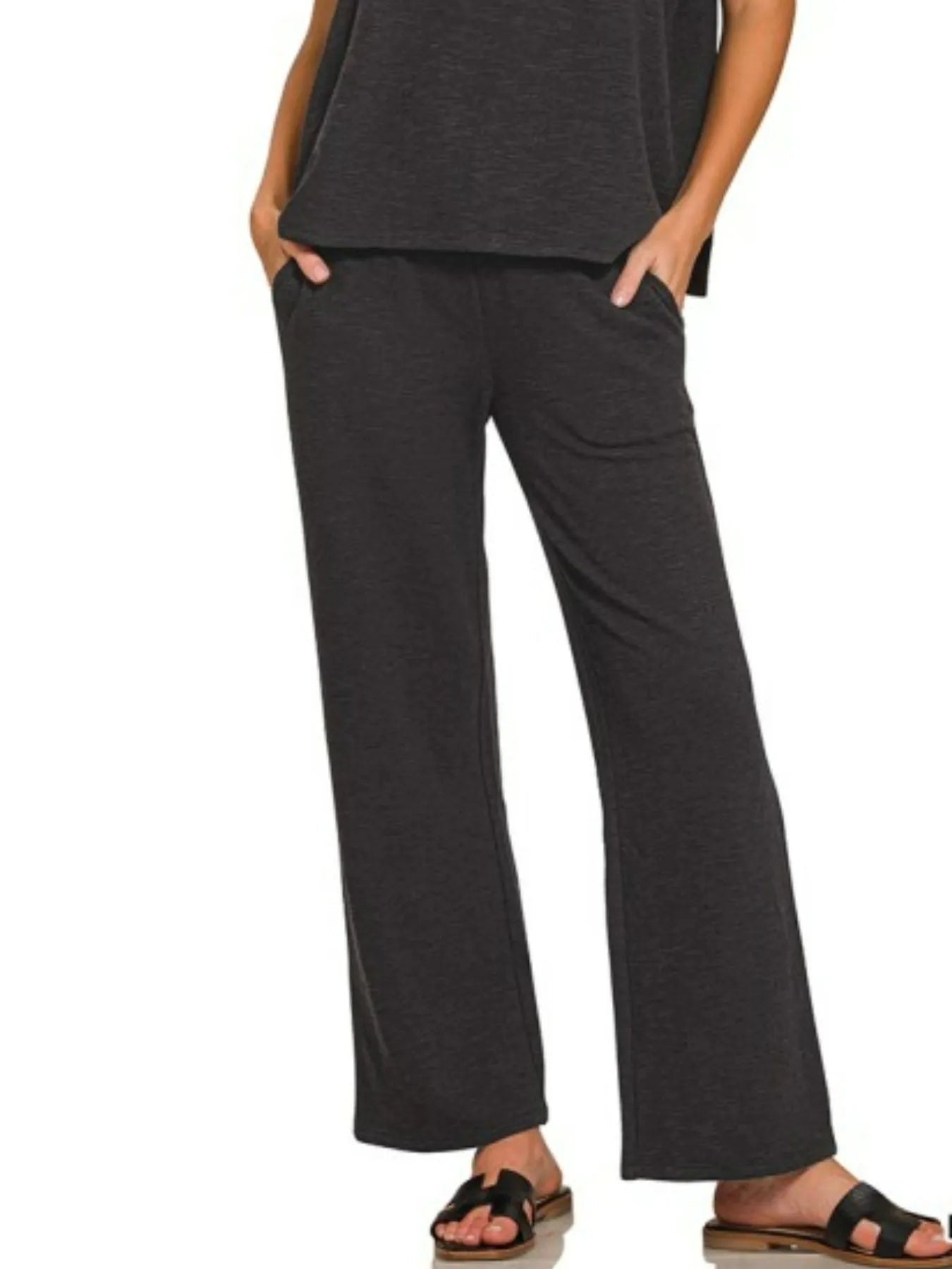 Slub Short Sleeve T-Shirt & Pants Set – Comfy, Textured & Stylish