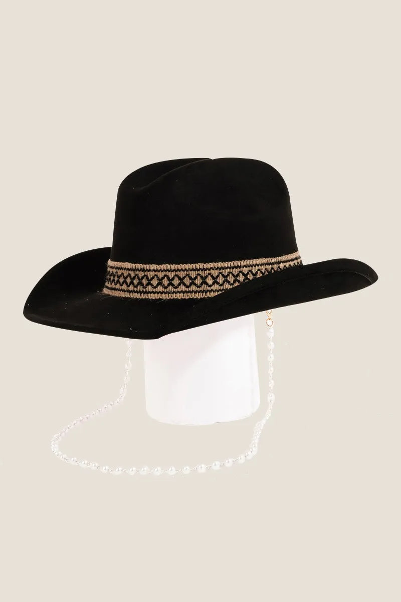 Ornate Band Cowboy Hat – Western Style with Unique Flair