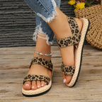 Open Toe Flat Sandals – Casual Comfortable Summer Shoes