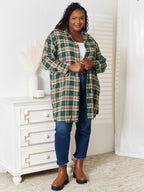 Plaid Collared Long Sleeve Shirt – Classic, Polished & Versatile