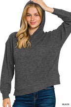 Zenana Ribbed Long Sleeve Hoodie – Cozy, Casual & Stylish Everyday Wear