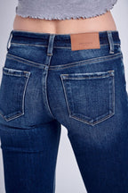 Artemis Vintage Mid Rise Stretch Super Flare Jeans Retro Comfy Fit