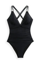 Double Spaghetti Strap One-Piece Swimwear – Sleek Chic Swimsuit