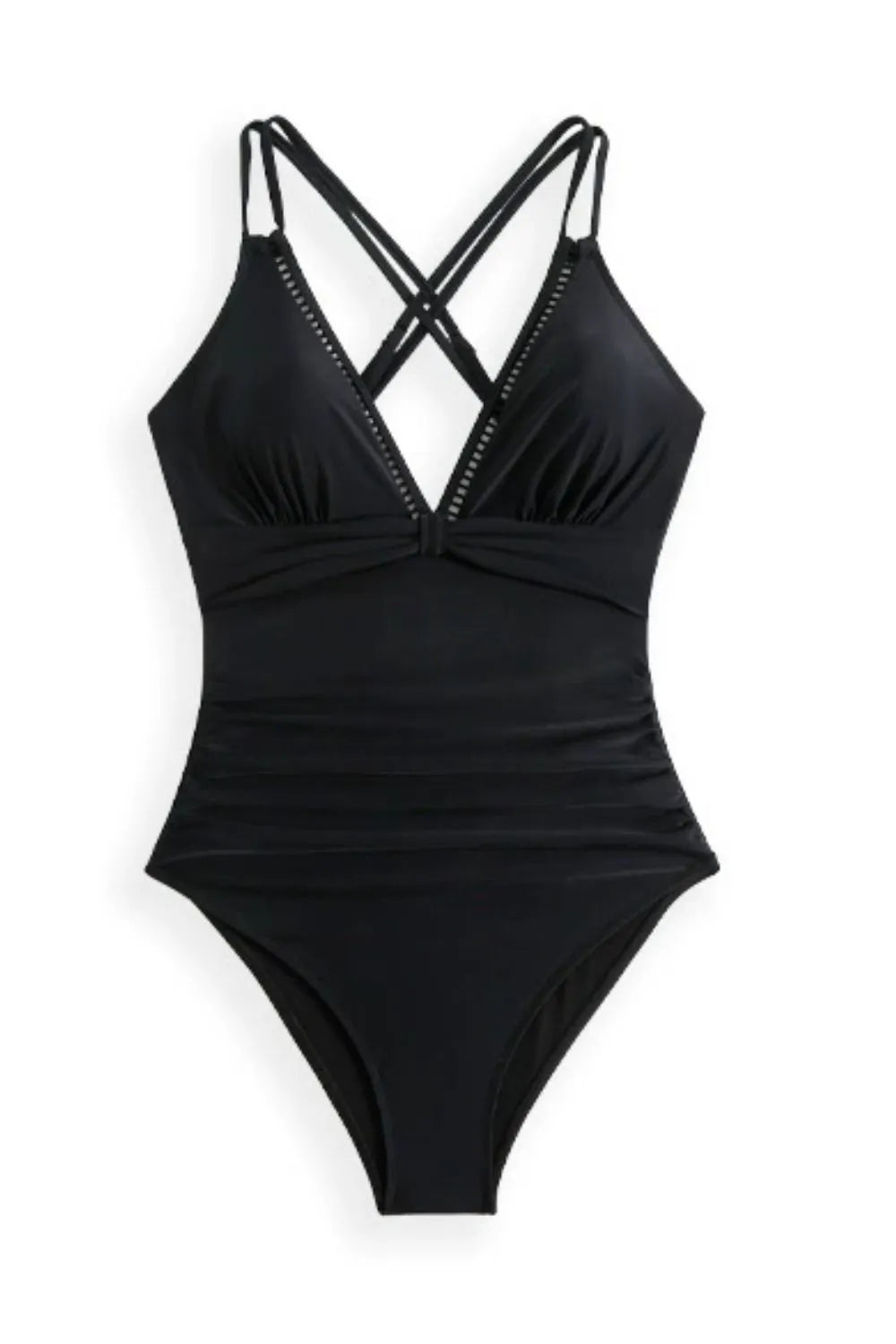 Double Spaghetti Strap One-Piece Swimwear – Sleek Chic Swimsuit